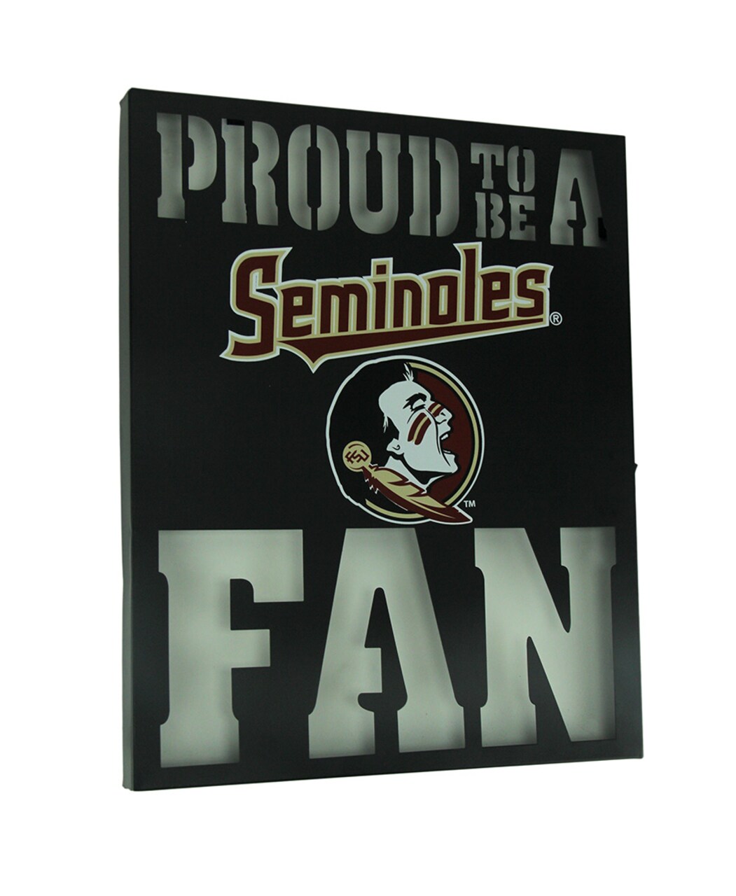 Proud To Be A Florida State Fan Cutout Metal Wall Sign